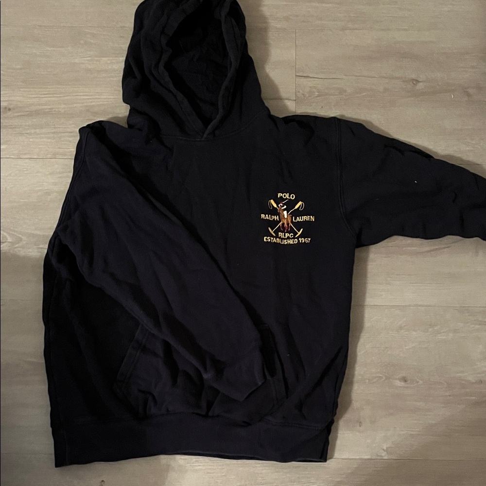 Navy blue Polo by Ralph Lauren Navy Hoodie Sweater for Kids